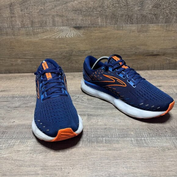 Brooks Glycerin GTS 20 Blue/Orange Athletic Shoes Men's Size 10 - Picture 6 of 7